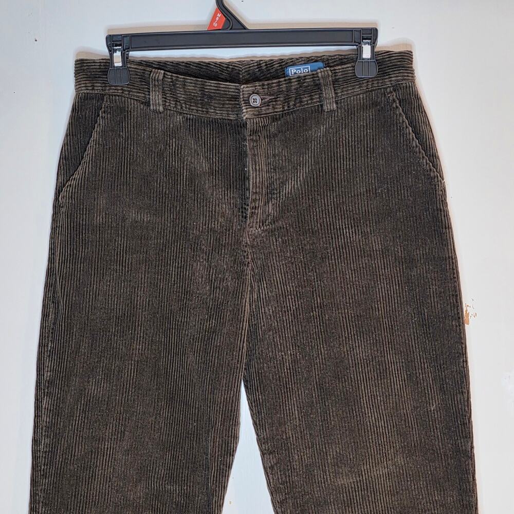 Polo Ralph Lauren Big Boys Size 16 XL Corduroy Pants Brown 100% Cotton Classic